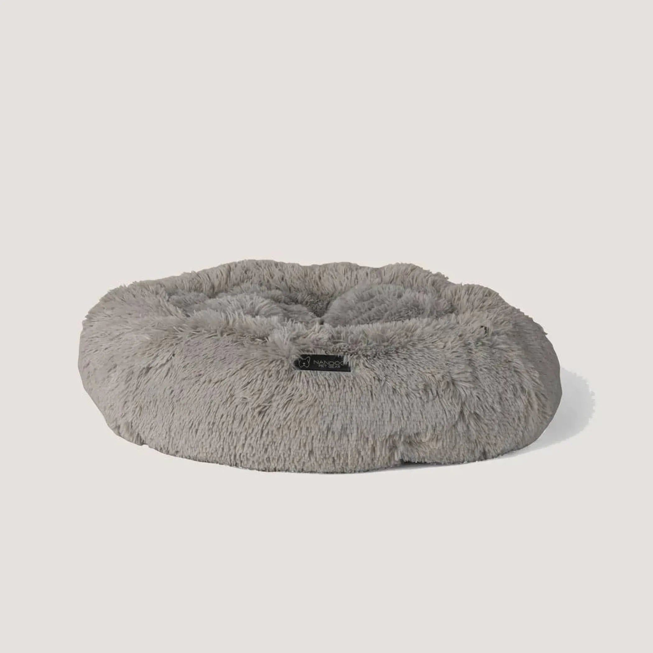 The Ultimate Comfort for Your Furry Friend: Nandog Light Grey Calming Shaggy Bed